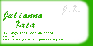 julianna kata business card